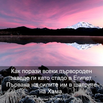 Picture 03 - Псалми 78:51 BULG - Как порази всеки - Bible Verse Picture