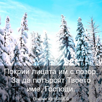 Picture 03 - Псалми 83:16 BULG - Покрий лицата им с позор, - Bible Verse Picture