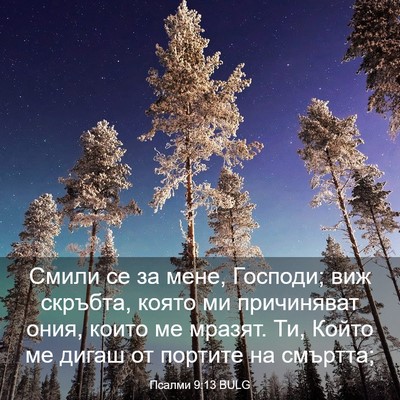 Picture 03 - Псалми 9:13 BULG - Смили се за мене, Господи; - Bible Verse Picture