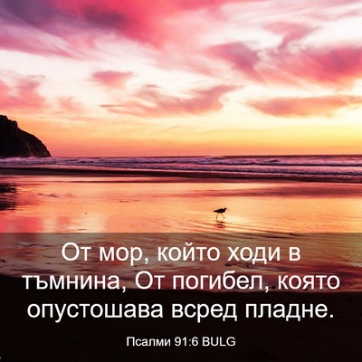 Picture 03 - Псалми 91:6 BULG - От мор, който ходи в - Bible Verse Picture