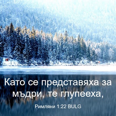 Picture 03 - Римляни 1:22 BULG - Като се представяха за - Bible Verse Picture