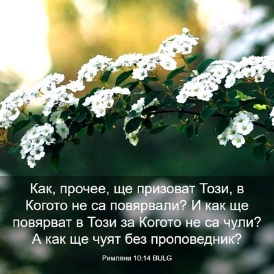 Picture 03 - Римляни 10:14 BULG - Как, прочее, ще призоват - Bible Verse Picture