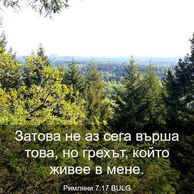 Picture 03 - Римляни 7:17 BULG - Затова не аз сега върша - Bible Verse Picture