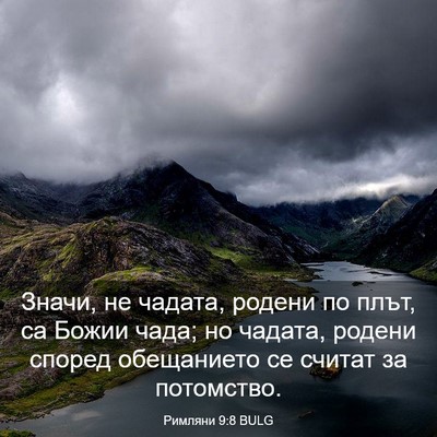 Picture 03 - Римляни 9:8 BULG - Значи, не чадата, родени по - Bible Verse Picture