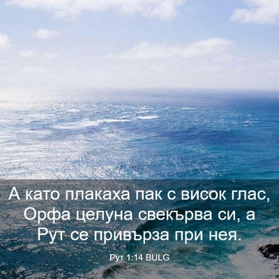 Picture 03 - Рут 1:14 BULG - А като плакаха пак с висок - Bible Verse Picture
