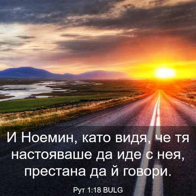 Picture 03 - Рут 1:18 BULG - И Ноемин, като видя, че тя - Bible Verse Picture