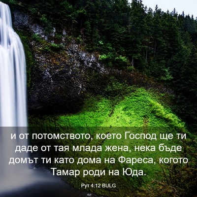 Picture 03 - Рут 4:12 BULG - и от потомството, което - Bible Verse Picture