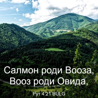 Picture 03 - Рут 4:21 BULG - Салмон роди Вооза, Вооз - Bible Verse Picture