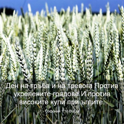 Picture 03 - Софоний 1:16 BULG - Ден на тръба и на тревога - Bible Verse Picture
