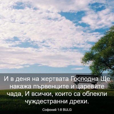 Picture 03 - Софоний 1:8 BULG - И в деня на жертвата - Bible Verse Picture
