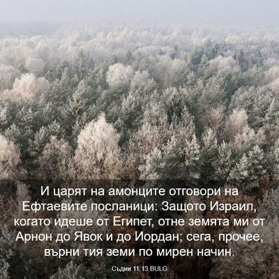Picture 03 - Съдии 11:13 BULG - И царят на амонците - Bible Verse Picture