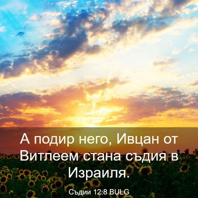 Picture 03 - Съдии 12:8 BULG - А подир него, Ивцан от - Bible Verse Picture