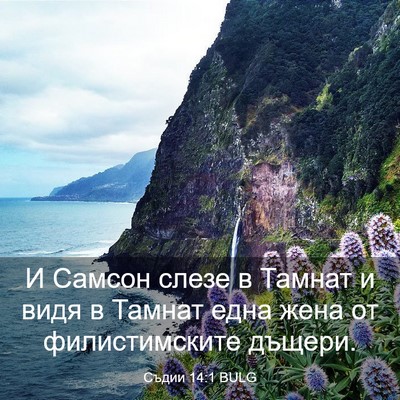 Picture 03 - Съдии 14:1 BULG - И Самсон слезе в Тамнат и - Bible Verse Picture