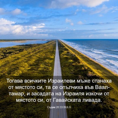 Picture 03 - Съдии 20:33 BULG - Тогава всичките Израилеви - Bible Verse Picture