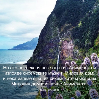 Picture 03 - Съдии 9:20 BULG - Но ако не, нека излезе огън - Bible Verse Picture