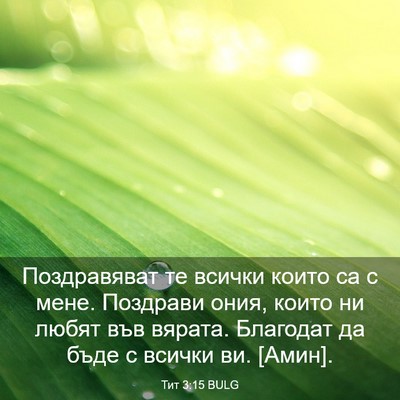 Picture 03 - Тит 3:15 BULG - Поздравяват те всички - Bible Verse Picture