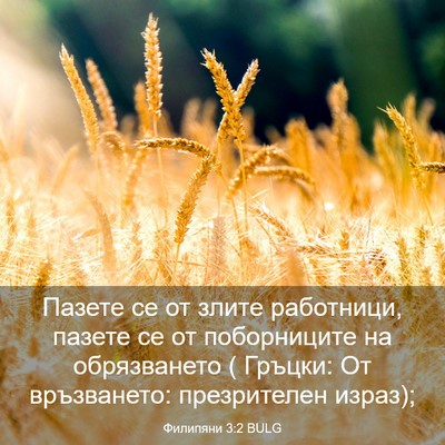 Picture 03 - Филипяни 3:2 BULG - Пазете се от злите - Bible Verse Picture