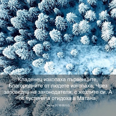 Picture 03 - Числа 21:18 BULG - Кладенец изкопаха - Bible Verse Picture