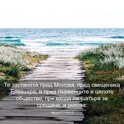 Picture 03 - Числа 27:2 BULG - Те застанаха пред Моисея, - Bible Verse Picture