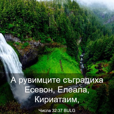 Picture 03 - Числа 32:37 BULG - А рувимците съградиха - Bible Verse Picture