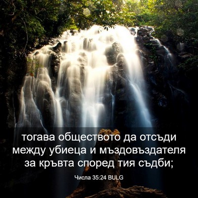 Picture 03 - Числа 35:24 BULG - тогава обществото да - Bible Verse Picture