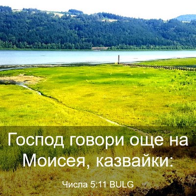 Picture 03 - Числа 5:11 BULG - Господ говори още на - Bible Verse Picture