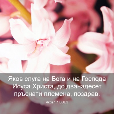 Picture 03 - Яков 1:1 BULG - Яков слуга на Бога и на - Bible Verse Picture