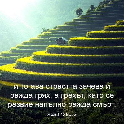 Picture 03 - Яков 1:15 BULG - и тогава страстта зачева и - Bible Verse Picture