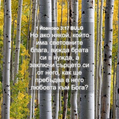 Picture 04 - 1 Йоаново 3:17 BULG - Но ако някой, който има - Bible Verse Picture