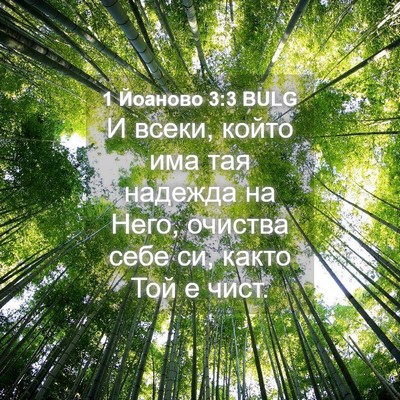 Picture 04 - 1 Йоаново 3:3 BULG - И всеки, който има тая - Bible Verse Picture
