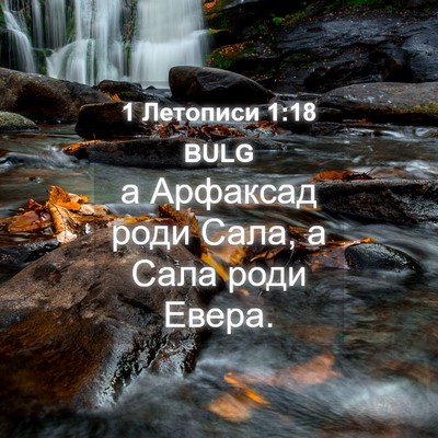 Picture 04 - 1 Летописи 1:18 BULG - а Арфаксад роди Сала, а - Bible Verse Picture