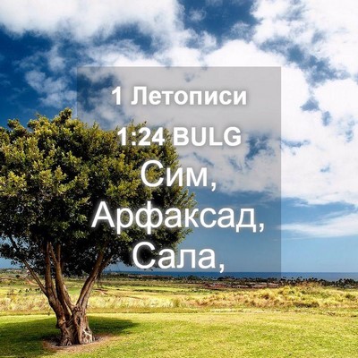 Picture 04 - 1 Летописи 1:24 BULG - Сим, Арфаксад, - Bible Verse Picture