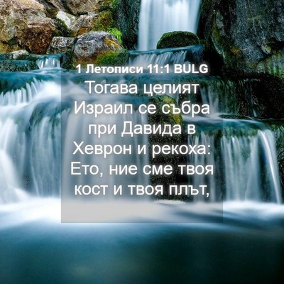 Picture 04 - 1 Летописи 11:1 BULG - Тогава целият Израил се - Bible Verse Picture
