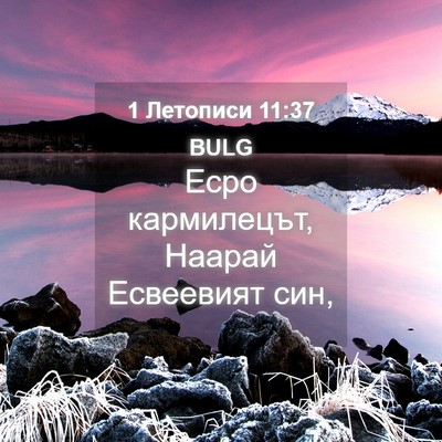 Picture 04 - 1 Летописи 11:37 BULG - Есро кармилецът, Наарай - Bible Verse Picture