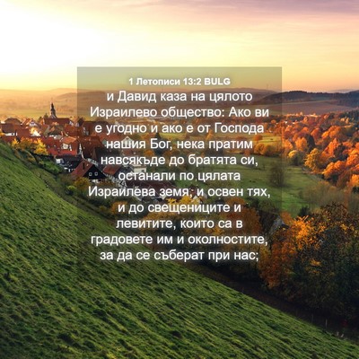 Picture 04 - 1 Летописи 13:2 BULG - и Давид каза на цялото - Bible Verse Picture