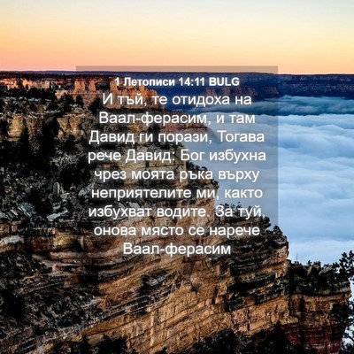 Picture 04 - 1 Летописи 14:11 BULG - И тъй, те отидоха на - Bible Verse Picture