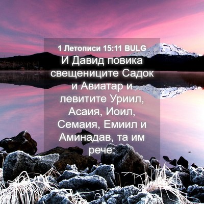 Picture 04 - 1 Летописи 15:11 BULG - И Давид повика свещениците - Bible Verse Picture