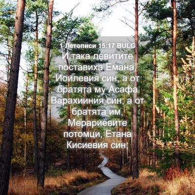 Picture 04 - 1 Летописи 15:17 BULG - И така левитите поставиха - Bible Verse Picture