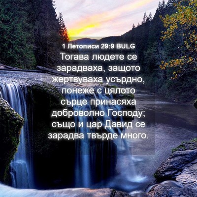 Picture 04 - 1 Летописи 29:9 BULG - Тогава людете се - Bible Verse Picture