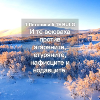 Picture 04 - 1 Летописи 5:19 BULG - И те воюваха против - Bible Verse Picture