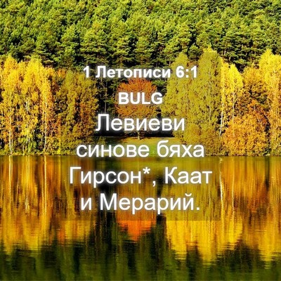 Picture 04 - 1 Летописи 6:1 BULG - Левиеви синове бяха - Bible Verse Picture
