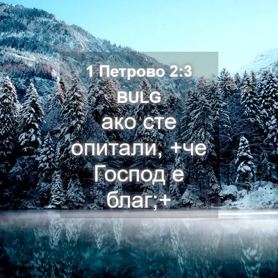 Picture 04 - 1 Петрово 2:3 BULG - ако сте опитали, +че Господ - Bible Verse Picture