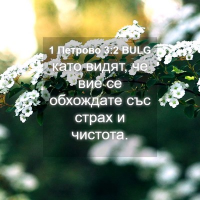 Picture 04 - 1 Петрово 3:2 BULG - като видят, че вие се - Bible Verse Picture