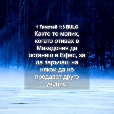 Picture 04 - 1 Тимотей 1:3 BULG - Както те молих, когато - Bible Verse Picture