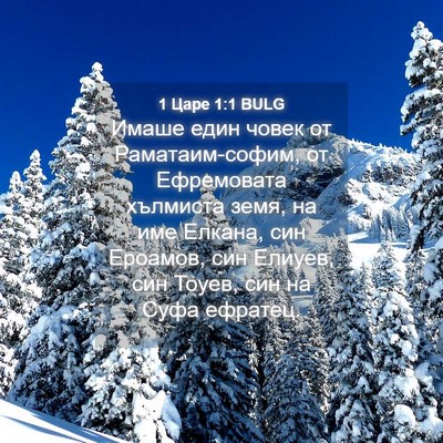 Picture 04 - 1 Царе 1:1 BULG - Имаше един човек от - Bible Verse Picture