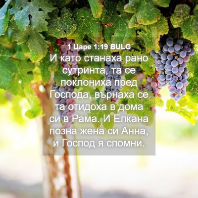 Picture 04 - 1 Царе 1:19 BULG - И като станаха рано - Bible Verse Picture