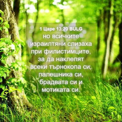 Picture 04 - 1 Царе 13:20 BULG - но всичките израилтяни - Bible Verse Picture