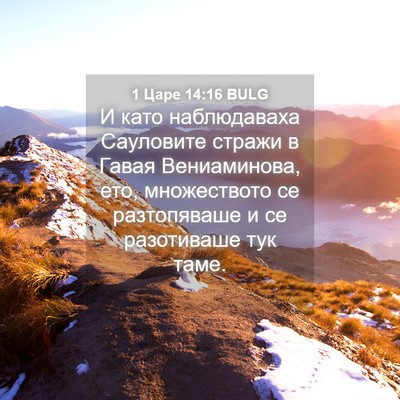 Picture 04 - 1 Царе 14:16 BULG - И като наблюдаваха - Bible Verse Picture