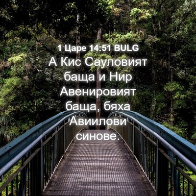 Picture 04 - 1 Царе 14:51 BULG - А Кис Сауловият баща и Нир - Bible Verse Picture