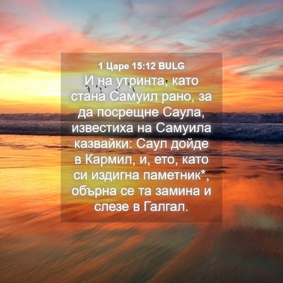 Picture 04 - 1 Царе 15:12 BULG - И на утринта, като стана - Bible Verse Picture